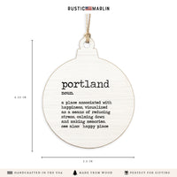 Happy Place Definition Personalized Ornament