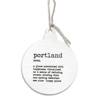 Happy Place Definition Personalized Ornament