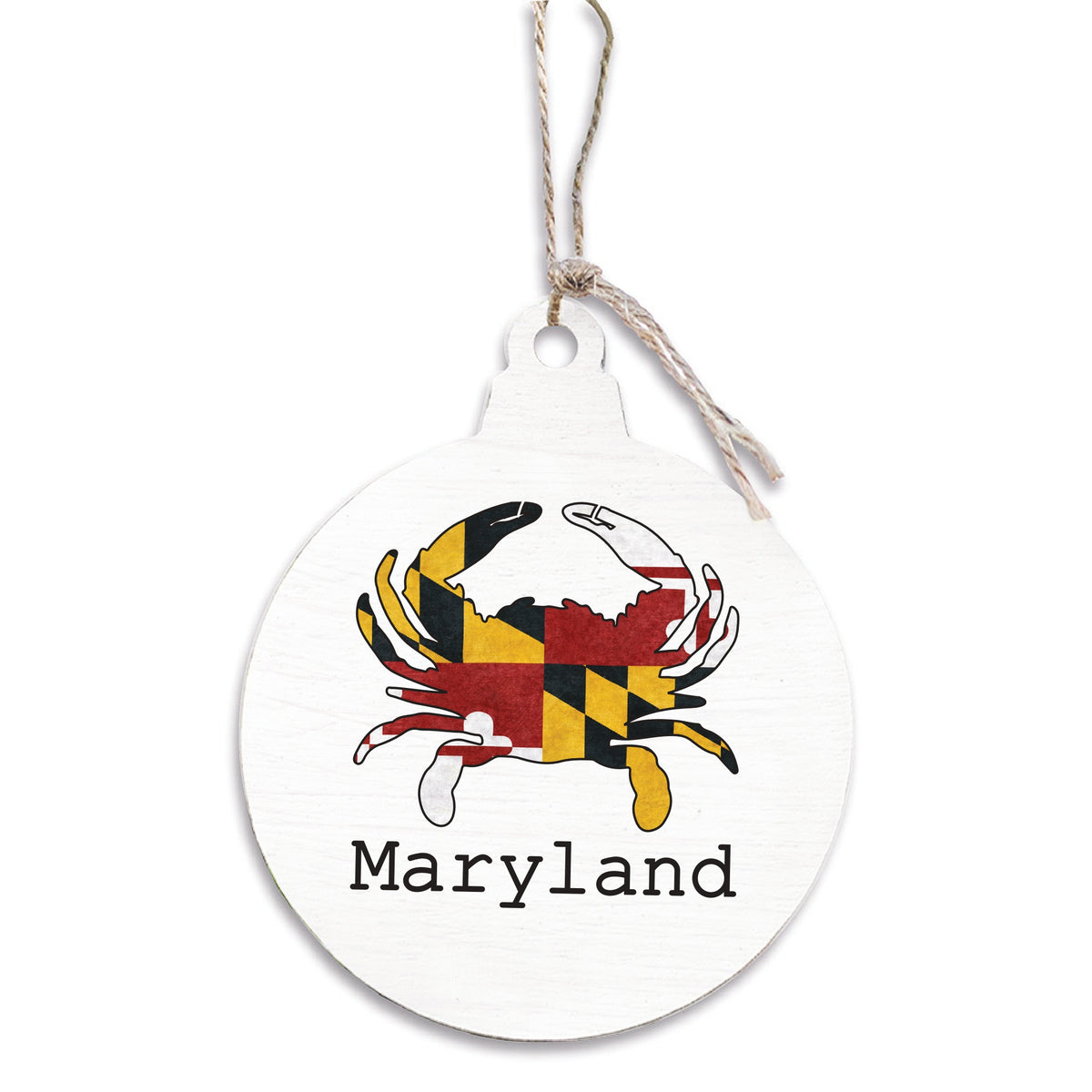 Maryland Flag Crab Personalized Ornament