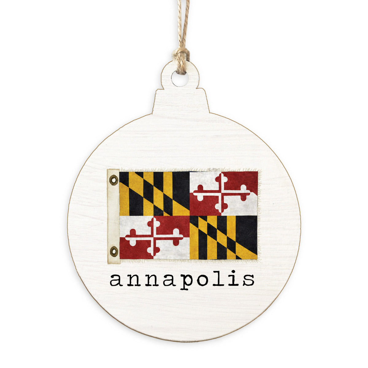 Maryland Vintage Flag Personalized Ornament