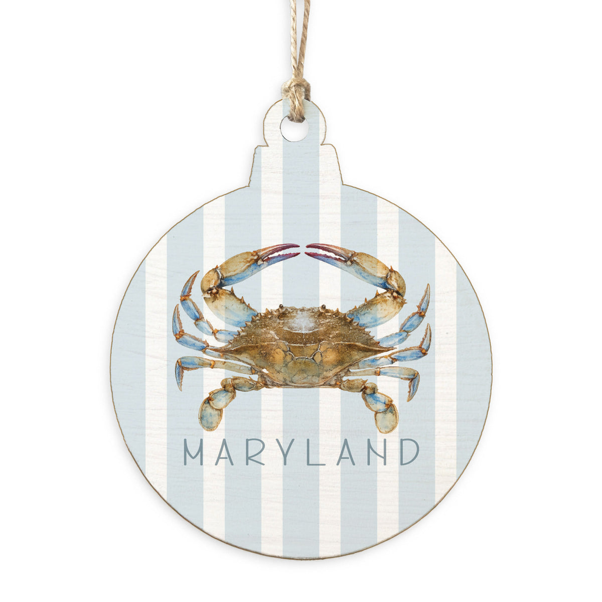 Maryland Striped Crab Personalized Ornament