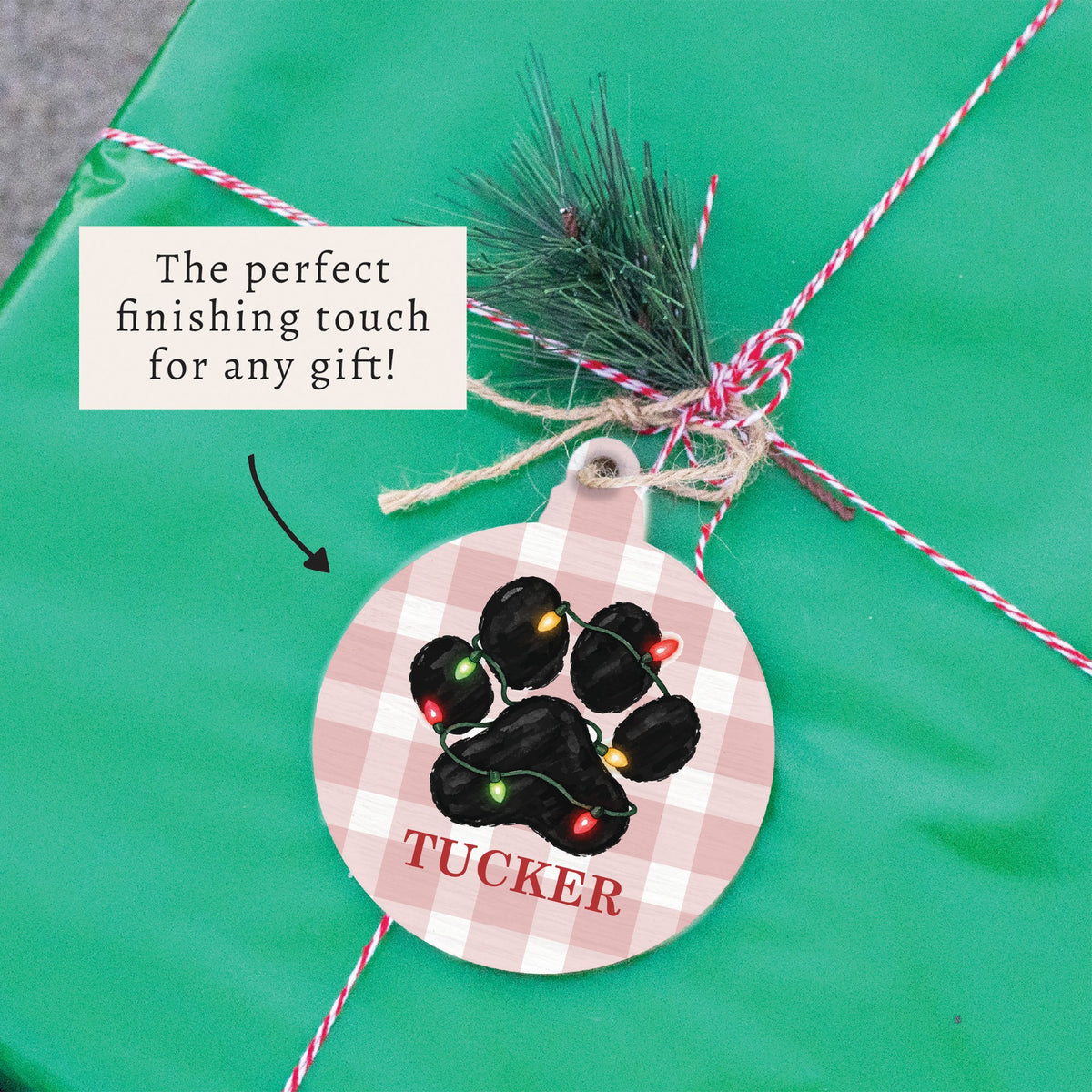 Paw Lights Personalized Ornament