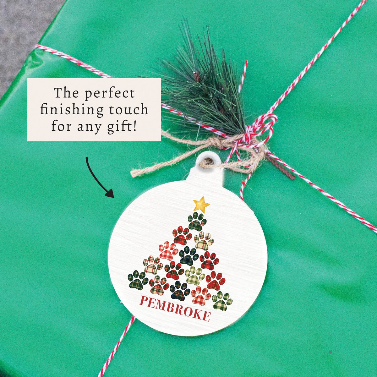 Paw Tree Personalized Ornament