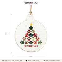 Paw Tree Personalized Ornament