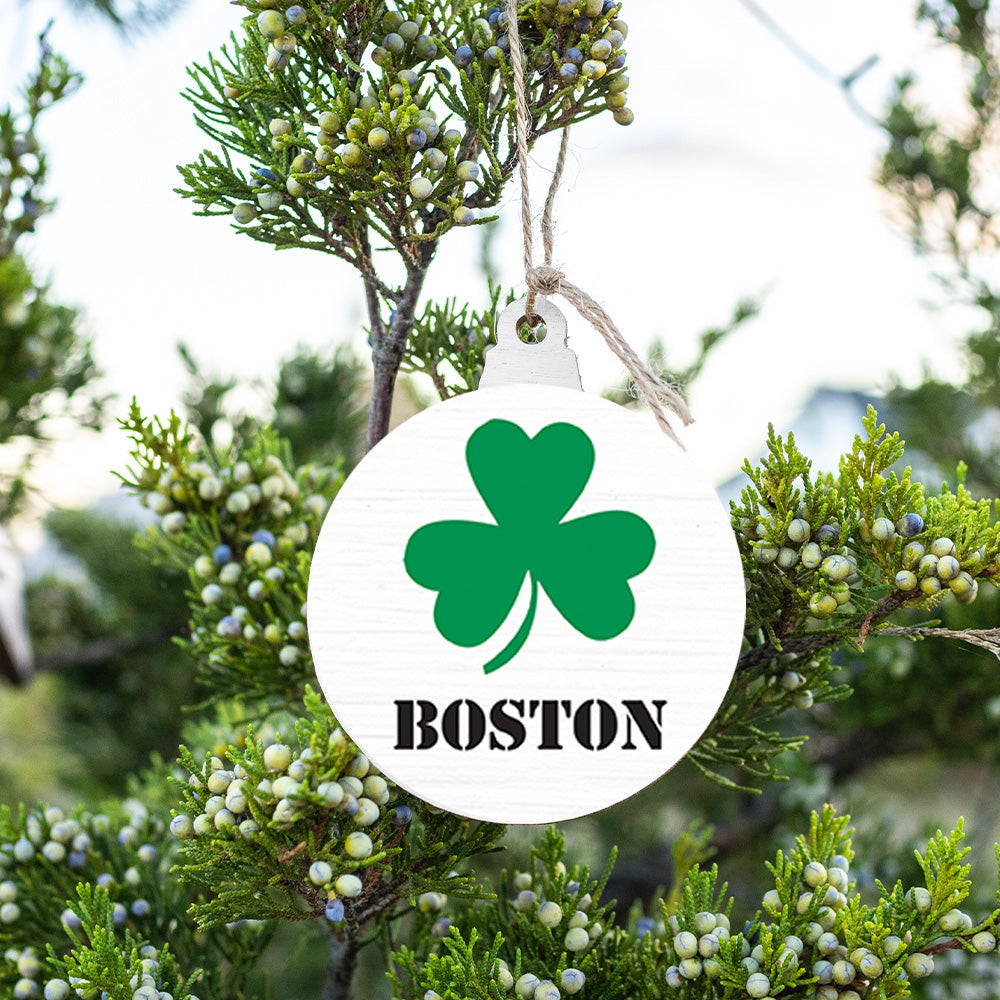 Personalized Shamrock Bulb Ornament