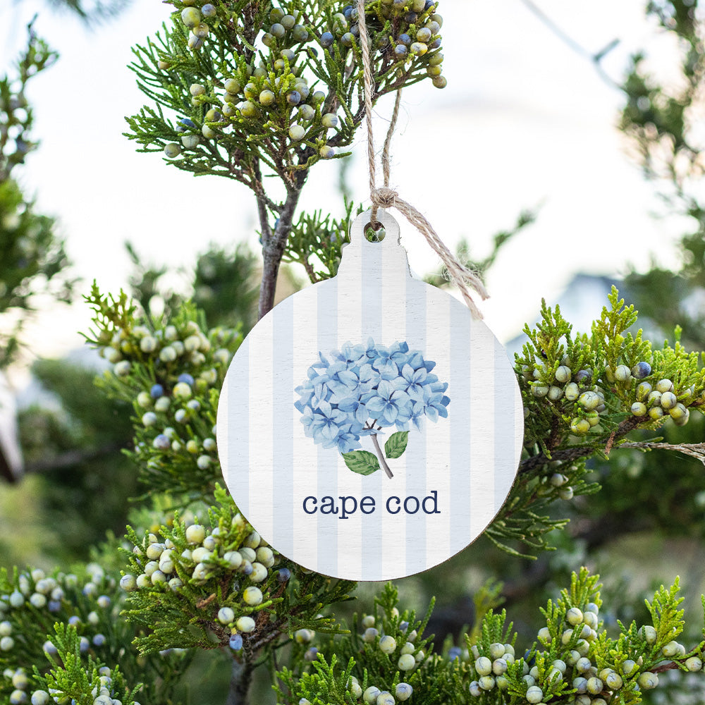 Blooming Hydrangea Personalized Ornament