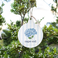 Blooming Hydrangea Personalized Ornament
