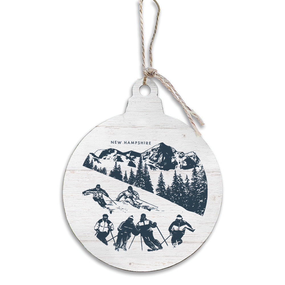 Retro Ski Personalized Ornament