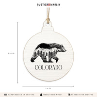 Mountains Bear Personalized Ornament