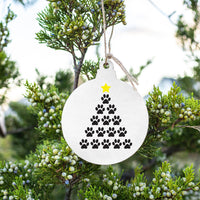 Paw Print Tree Ornament