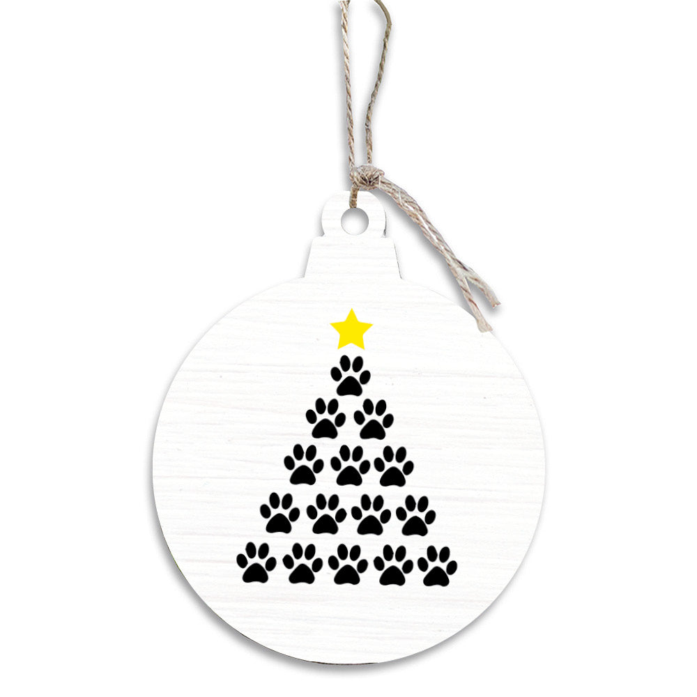 Paw Print Tree Ornament