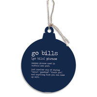 Go Bills Definition Ornament
