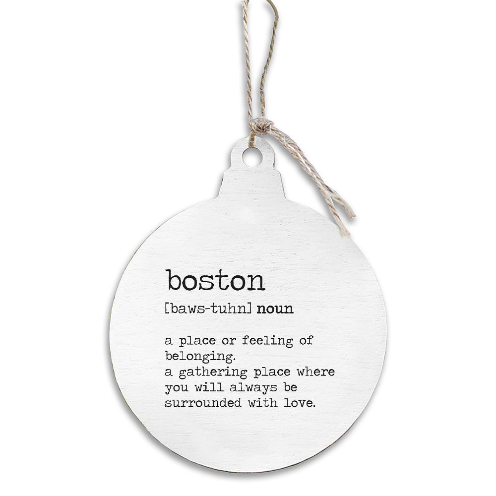 Boston Definition Ornament