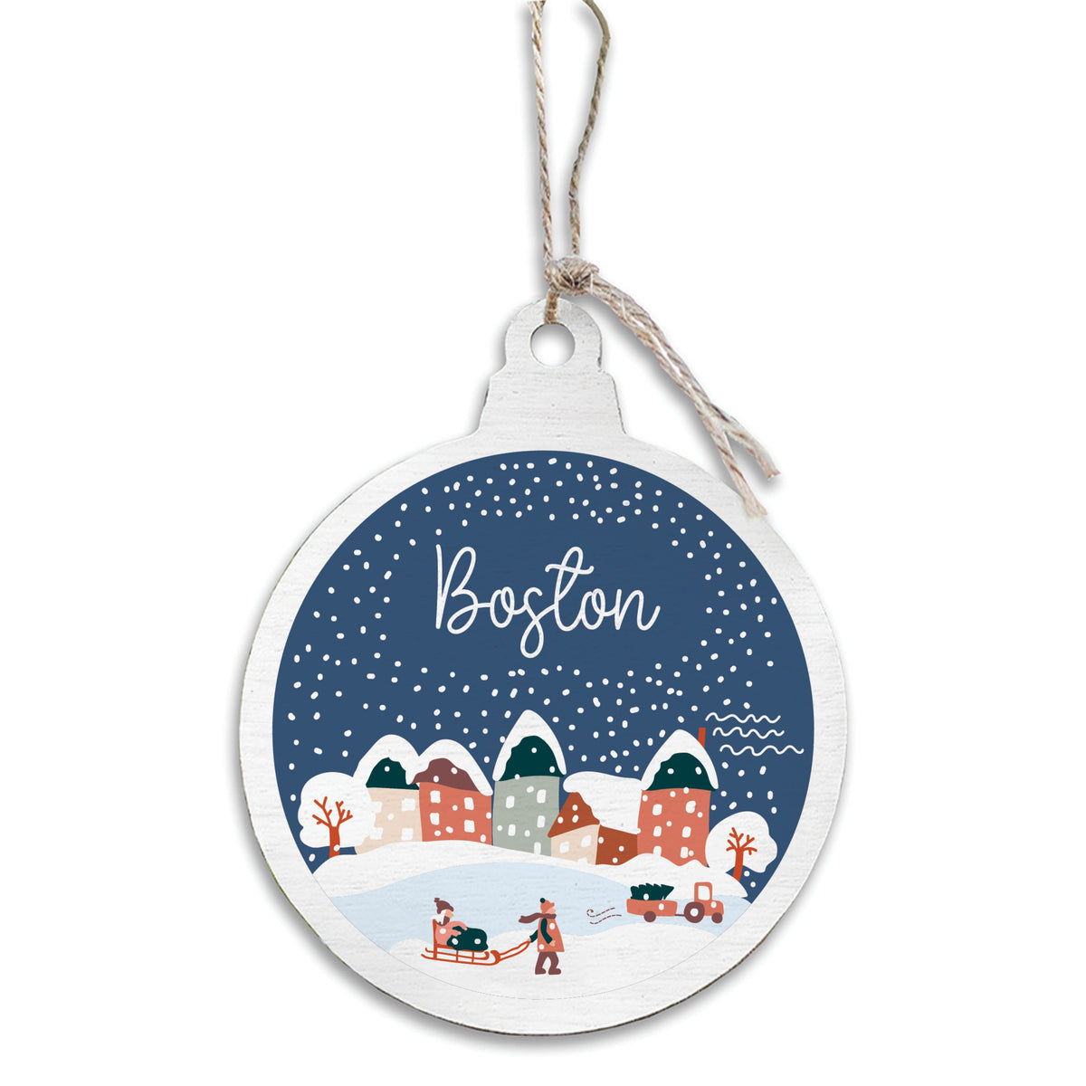 Boston Snow Globe Ornament