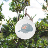 American Flag Hat Ornament