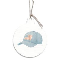 American Flag Hat Ornament