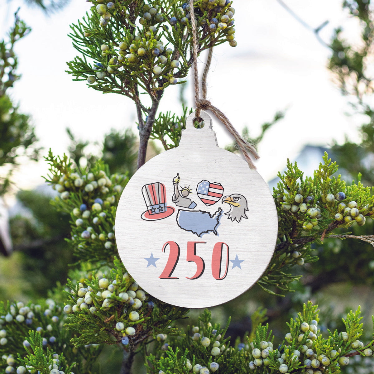 America 250 Icons Ornament