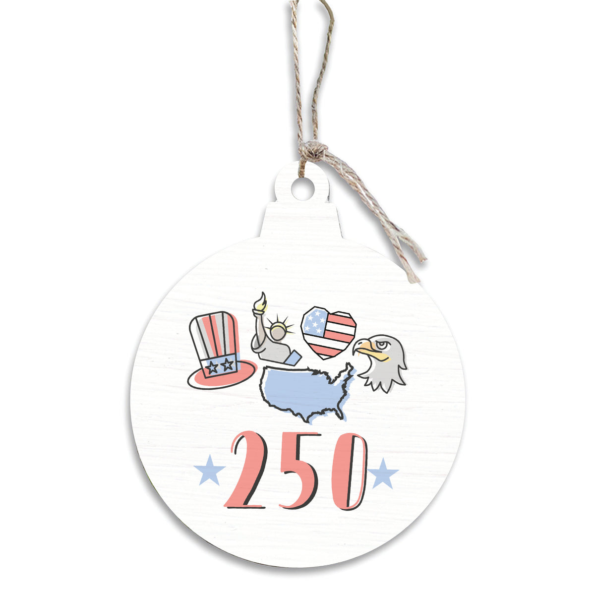 America 250 Icons Ornament