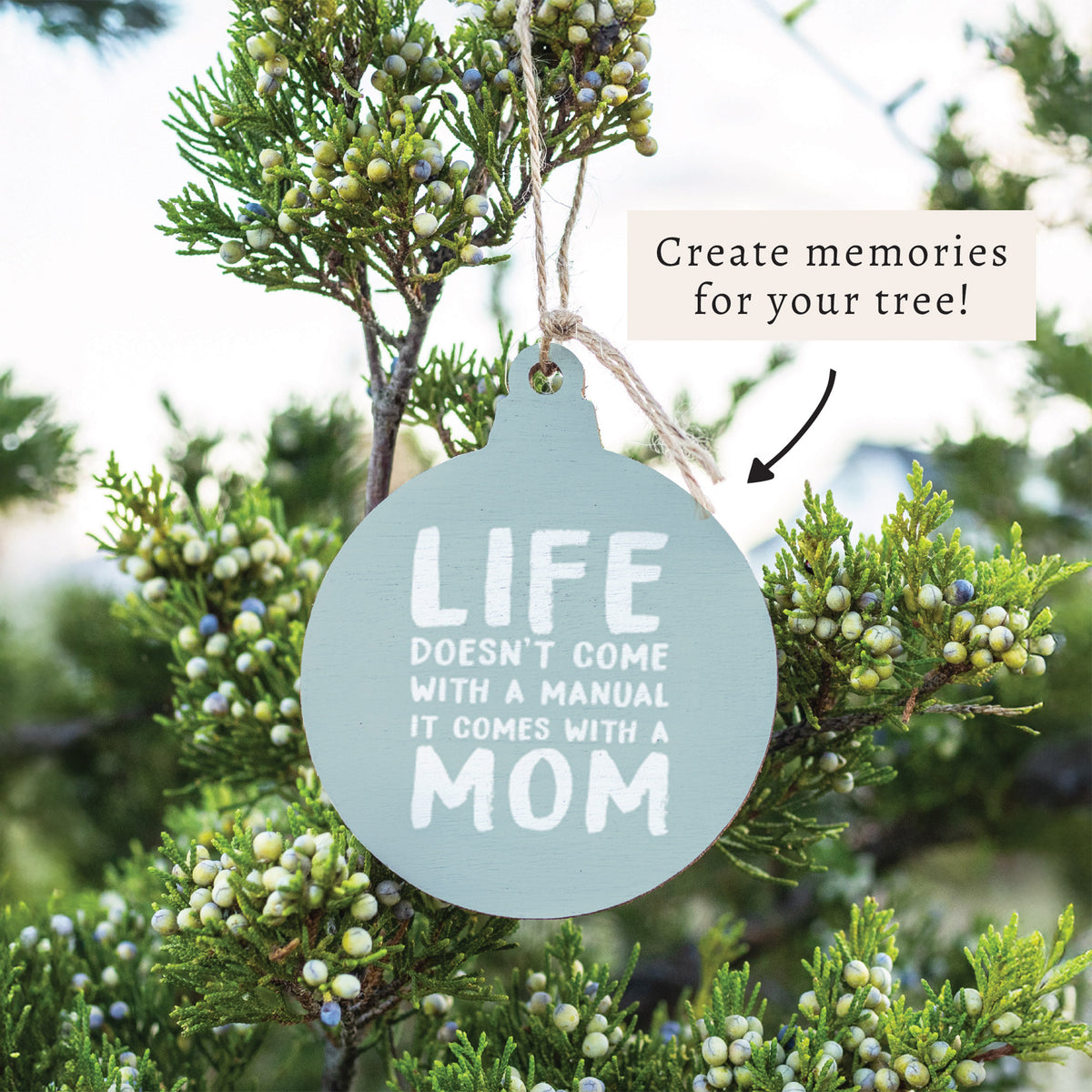 Life Comes with a Mom Ornament