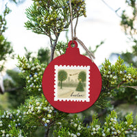 Boston Christmas Stamp Ornament