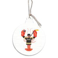 Boston Hockey Lobster Ornament