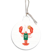 Boston Basketball Lobster Ornament