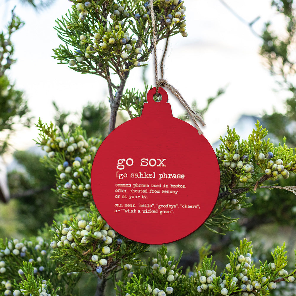 Boston Go Sox Definition Ornament