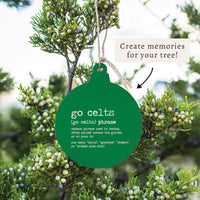 Boston Go Celts Definition Ornament