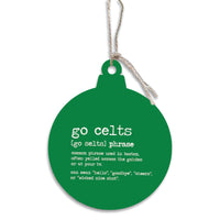Boston Go Celts Definition Ornament