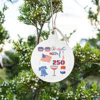 Philly America 250 Icons Ornament