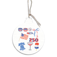 Philly America 250 Icons Ornament