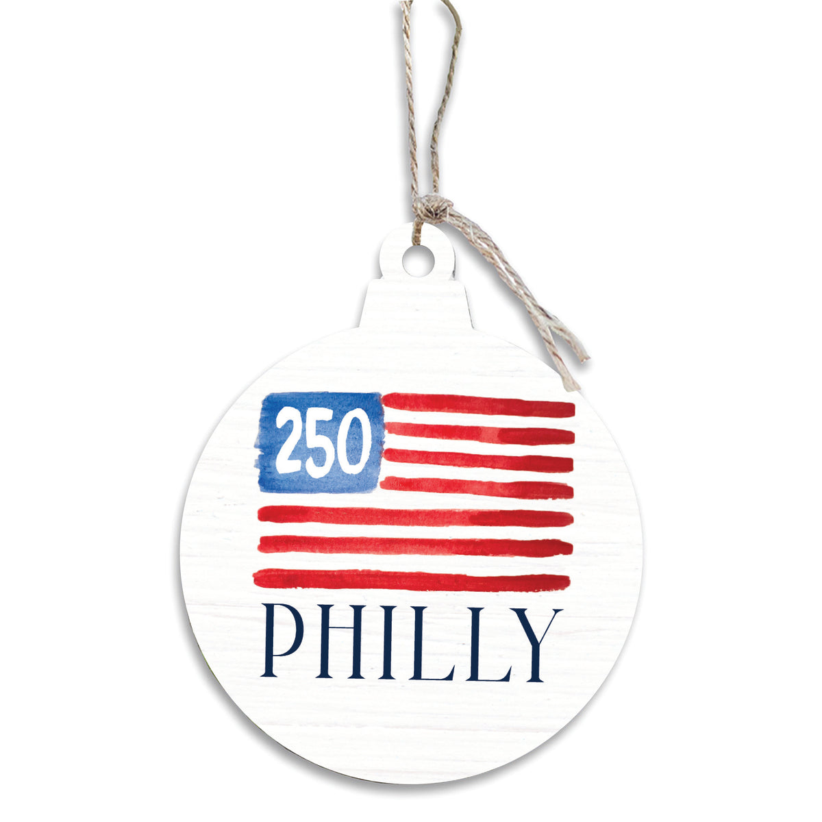 Philly America 250 Flag Ornament