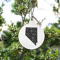 Las Vegas State Icon Art Ornament
