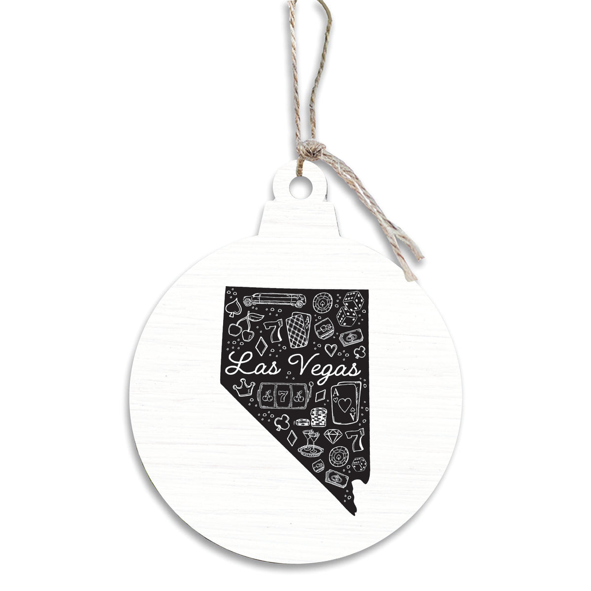 Las Vegas State Icon Art Ornament
