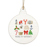 Merry In Nantucket Icons Ornament