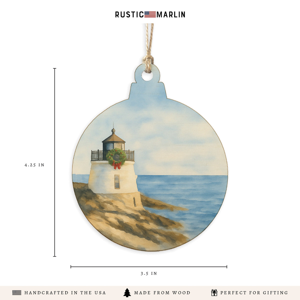 Castile Hill Christmas Ornament