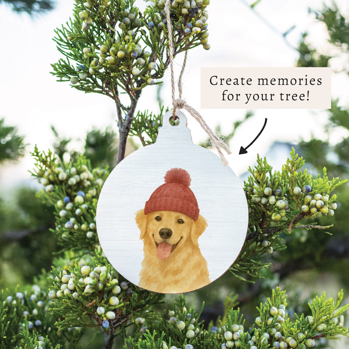 Winter Dog Ornament