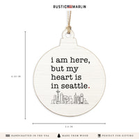 My Heart Is In Seattle Ornament