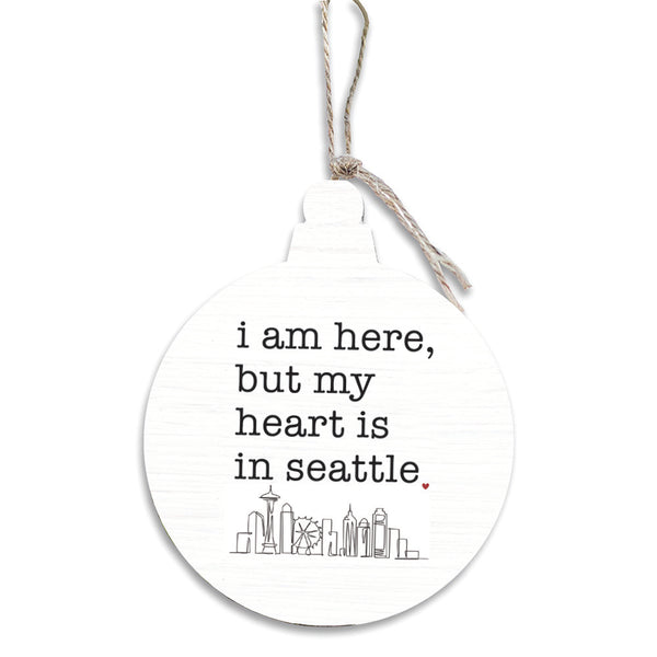 My Heart Is In Seattle Ornament