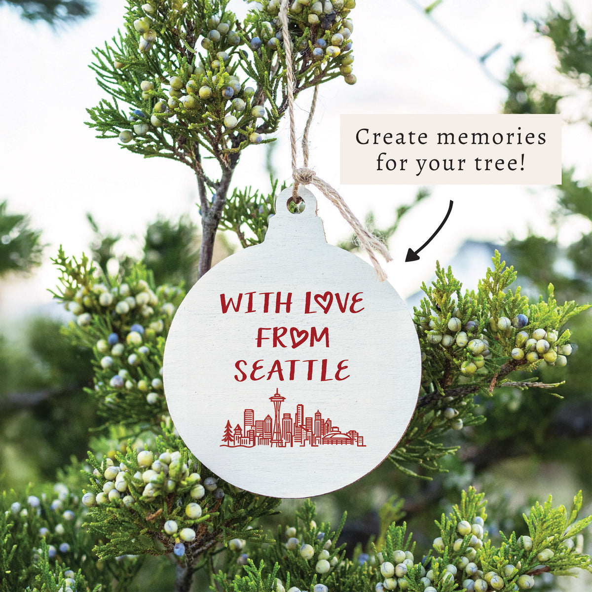 With Love From Seattle Ornament