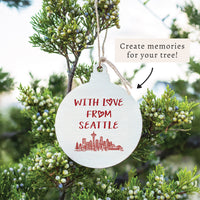 With Love From Seattle Ornament