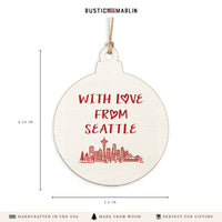 With Love From Seattle Ornament