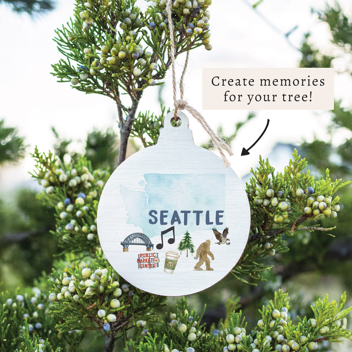 Seattle Classic Icons Ornament