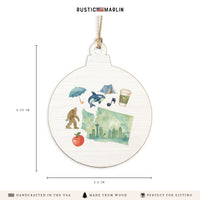 Seattle Washington State Icons Ornament