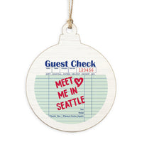 Seattle Guest Check Ornament