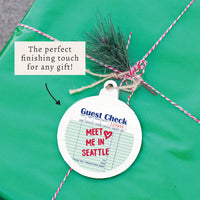 Seattle Guest Check Ornament