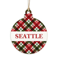 Seattle Plaid Ornament