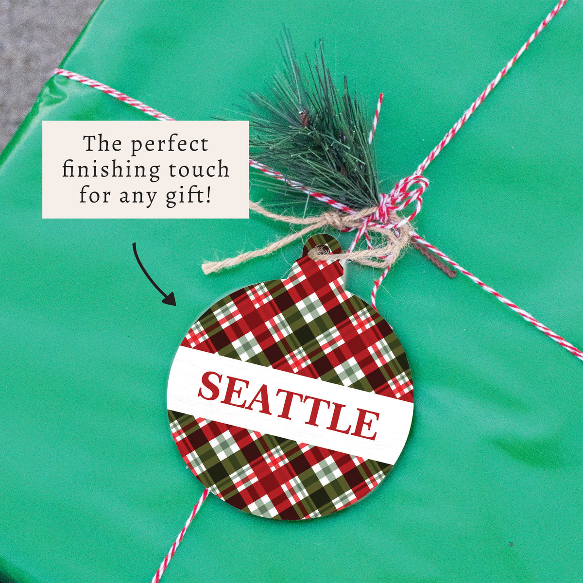 Seattle Plaid Ornament