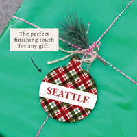 Seattle Plaid Ornament