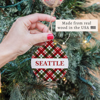 Seattle Plaid Ornament